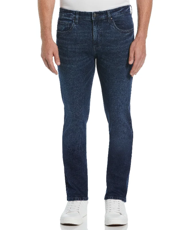 Slim Fit Dark Wash Indigo 5-Pocket Denim Jeans