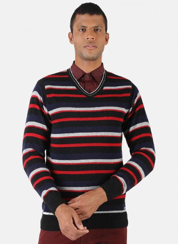 Men Multicolor Solid Pullover