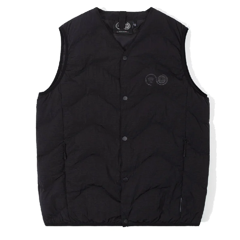 Purple Mountain Observatory Quilted Vest  Black